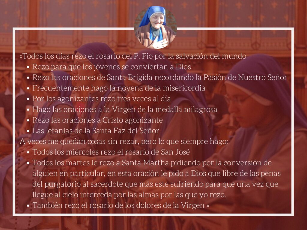 Oraciones que hacía María Fix